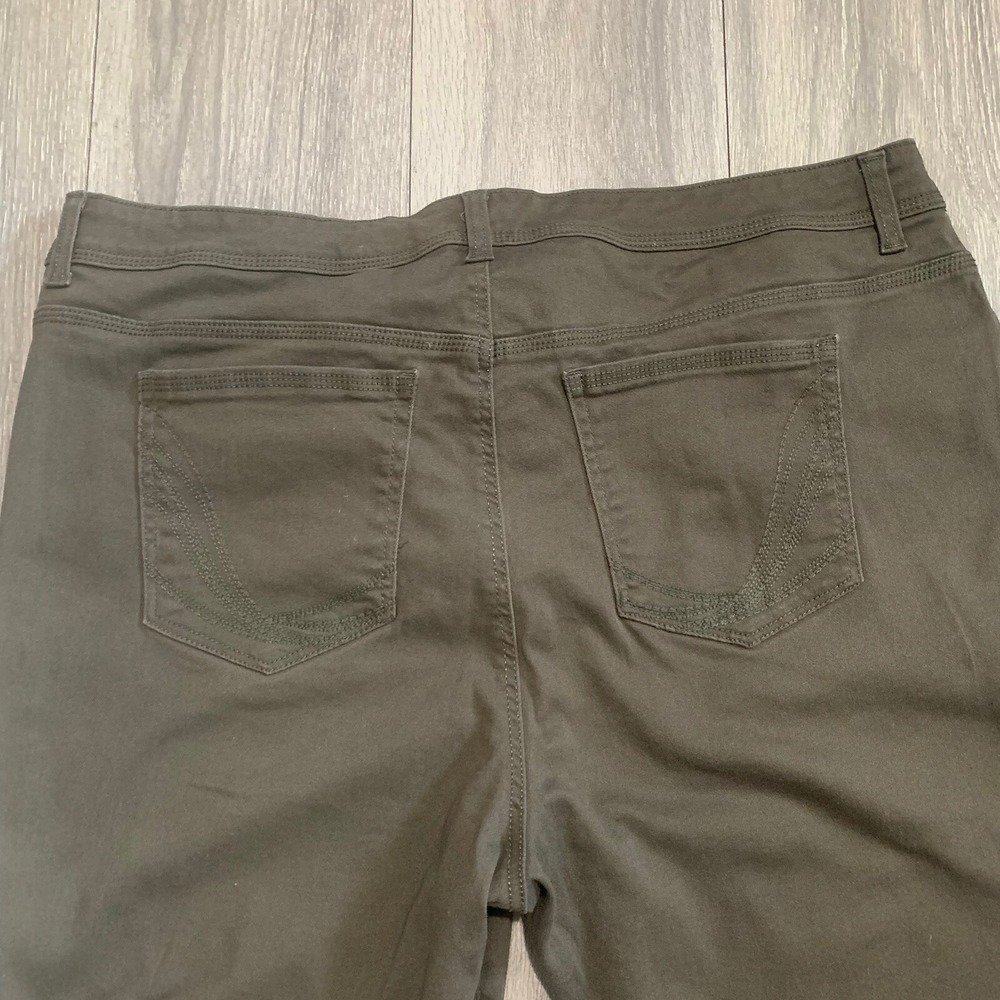 Style Co Straight‎ Leg Pants Olive Green Mens Size 20W Casual Khaki Trousers - Picture 5 of 12